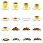 ホットケーキとドーナッツ